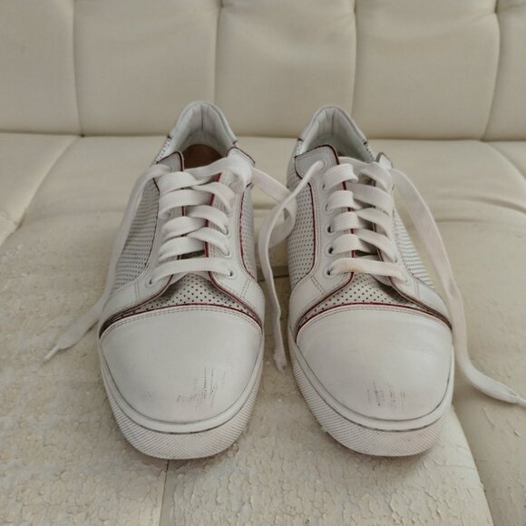 Women's Size US 7 (37) Christian Louboutin Fun Vieira Leather Sneakers - Picture 5 of 15